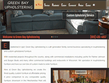 Tablet Screenshot of greenbayupholstering.com